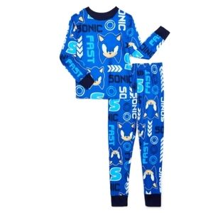 Sonic Kids Pajama Set in Blue